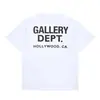 Camiseta Vintage High Street com Estampa Gallery Department, Camiseta Fashionável com Estampa de Letras, Camiseta Casual com Gola Redonda, Camiseta Feminina