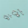 Amor tipo otbuckle s925 plata esterlina hebilla accesorios DIY fabricación pulsera collar de perlas hebilla de conexión hebilla al por mayor