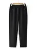 Pantalones para Mamá de Mediana Edad Modelo Primavera/Otoño 2026 Cintura Elástica Pantalones Rectos Holgados Moda para Mujeres de Mediana Edad y Mayores Tallas Grandes Pantalones Casuales