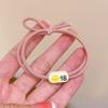 Cuerda para el cabello con polvo de dopamina para niña, anilla para el cabello, pulsera para el cabello de doble uso, banda de goma pequeña para parejas, accesorios para el cabello al por mayor
