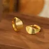 Abrazaderas Geométricas Retorcidas de Plata de Ley 925 para Mujer, Aretes de Aro Lisos Texturizados Estilo Minimalista de Nicho, Nuevos Accesorios para Oreja Estilo Coreano Ins