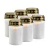 Luces Solares para Cementerio, Velas LED Impermeables para Exteriores, Usadas para Honrar Tumbas, Luces Eternas Insertadas en el Suelo para Halloween