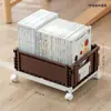 Caja de Almacenamiento Diversa para Escritorio, Cesta para Almacenar Snacks, Plástico, Apilable, Plegable, Estilo Japonés, Cesta Organizadora de Almacenamiento para el Hogar