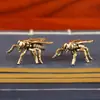 Ornamento Criativo de Inseto Mosca de Latão Mosca Animal de Estimação de Chá Antigo Artesanato de Latão para Desktop Mosca Pequenos Objetos de Cobre