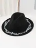 Sombrero de Vaquero Bordado Tridimensional Exquisito, Artístico y de Moda Estilo Retro para Viajes al Aire Libre y Ocio, Sombrero Estilo Western de Mariposa