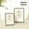 Marco de Foto de Madera Gruesa Mate de 7 pulgadas Estilo Ins Nórdico Marco de Mesa para Uso Horizontal y Vertical, Adecuado para Ilustraciones de Plantas Verdes y Pinturas en Vidrio