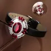Pulsera Brazalete de Zirconia Serie Camelia de Textura Lujosa, Artesanía Vintage Exquisita para Mujeres, Exclusivamente para Ventas Transfronterizas, Directo del Fabricante