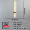 Luminária de parede de luxo, tipo barra longa, minimalista e rotativa, luminária de parede simples e moderna para fundo de sala de estar, luminária de cabeceira criativa nórdica para quarto