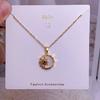 Collar de Corazón de Acción de Gracias para Mamá, Cadena Elegante y de Moda para la Clavícula, Regalo del Día de la Madre para Mamá, Colgante Elegante