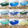 S40x60 Pano de Mesa Escolar Azul Céu Verde Escuro Mesa Ins Aluno do Ensino Fundamental Cobertura de Mesa Capa de Mesa Mesa de Estudo