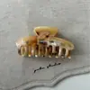 Estilo Coreano Cor Café Amarelada Textura de Mármore Elegante Versátil Design de Presilha Estrela do Mar Frangipani Acessórios de Cabelo da Moda Novo Estilo