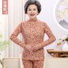 Roupas íntimas para meia-idade e idosos Zhangyan traje térmico para mãe roupa íntima colorida suéter de algodão gola alta fina plus size