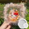 Molde de Aperto Desenho Animado DIY Descompressão Brinquedo de Comida Artificial Molde de Silicone Resistente a Altas Temperaturas Assar Mousse Bolo Molde Criativo