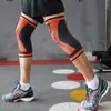 Joelheiras de nylon para esportes fitness, joelheiras antiderrapantes e respiráveis para corrida, basquete, montanhismo, ciclismo, badminton, para homens e mulheres