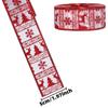 Amazon Cinta de Borde de Alce Navideño de 5 cm Decoración de Árbol de Navidad DIY Cinta de Lino Imitación Colgante Suministros Navideños