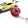 T3E7 cubo de roda freio disco forma liga de metal chaveiro pingente de modificação do carro peças chaveiro spot