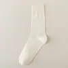 Calcetines Blancos para Mujer, Calcetines Finos de Media Pantorrilla para Primavera y Verano, Calcetines Holgados de Malla Hueca de Color Sólido, Versátiles Calcetines de Maternidad Estilo Dulce Japonés