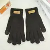 Guantes de algodón compatibles con pantalla táctil para hombre, cálidos de invierno, forrados de forro polar, lana tejida gruesa, adecuados para ciclismo, unisex, guantes a prueba de frío