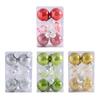 Transfronterizo Nuevo Color Transparente Cinta Flash Bola de Navidad Atmósfera PET Decoraciones para Árbol de Navidad Bola Transparente