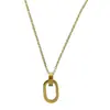 Estilo Minimalista Pingente Geométrico Vazado Corrente Clavicular Feminina ins Nicho Estilo Frio Colar Joias Elegantes Simples