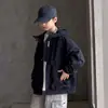 Chaqueta Cortavientos con Capucha para Niños Otoño 2026 Modelo Nuevo para Niños Mayores, Chaqueta Cortavientos Primavera y Otoño, Elegante y Moderna