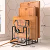 Suporte para tábuas de corte de cozinha, suporte de armazenamento para tábuas de corte, suporte de armazenamento multicamadas para tampas de panela na bancada, suporte de armazenamento doméstico