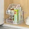Caja de almacenamiento interior para puerta de armario de cocina, artefacto de almacenamiento sin perforaciones montado en la pared, estante de almacenamiento para película adherente de puerta de armario y refrigerador