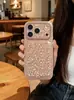 Lujo Ligero con Pedrería para Funda de Teléfono iPhone 18 Pro Max Apple 17 Borde Redondo 16 Pro Avanzado 15P Anti-caída