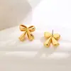 Venta Caliente Transfronteriza Moda Europea y Americana Pendientes de Botón Simples para Mujer Personalidad Temperamento Diseño de Alta Gama Nicho Lujo Ligero Pendiente Versátil