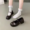 Zapatos de Plataforma con Tacón Grueso Negros para Mujeres Bajitas, Nuevos Zapatos Mary Jane de Estilo Francés 2026 para Aumentar la Altura, para Combinar con Faldas
