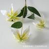 Simulación de flores, 3 lirios de llama, diseño de escena de boda, decoración del hogar, accesorios de fotografía de flores artificiales, fábrica al por mayor