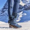 2021 comércio exterior transfronteiriço botas de couro femininas de cano médio outono e inverno lã europeia e americana Novas botas de neve quentes plus size 43