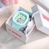 Reloj Lindo de Silicona Estilo Moderno Luminoso Deportivo Estudiante Correa Cuadrada Alto Valor Reloj Infantil 40mm
