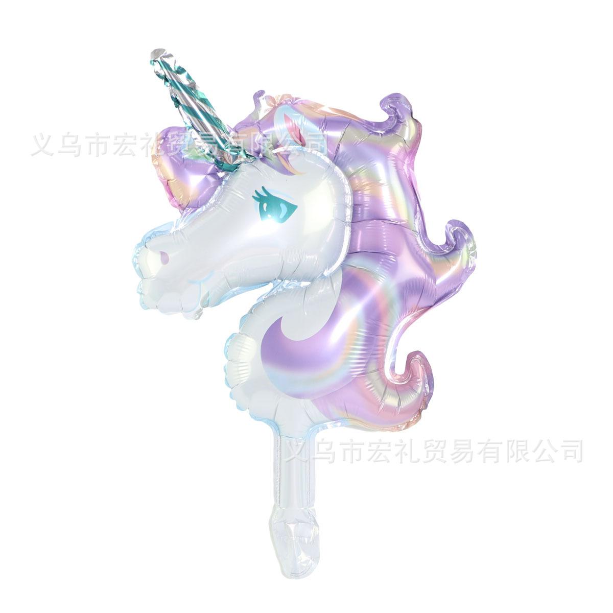 迷你紫色独角兽头