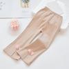 Pantalones acampanados para niñas Primavera y Otoño para uso exterior Pantalones estilo occidental Algodón elástico para niños grandes Ajustado Estilo coreano Leggings que combinan con todo