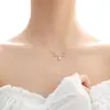 Yi Lu tiene collar de plata esterlina 925 para mujer, colgante de clavícula de asta, joyería Mori para pareja, regalo de cumpleaños