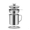 Olla para residuos de aceite con filtro de acero inoxidable, olla para aceite, artefacto filtrador de aceite, recipiente para llenado de aceite, olla para aceite, escurridor de aceite, olla con red para aceite, tanque de almacenamiento de aceite
