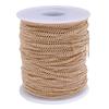 14K pacote de ouro cor plana única cadeia de fivela atacado latão cadeia lateral universal solta diy joias material da pulseira