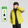 Jaqueta de Ski 3 em 1 ZuoXi para Meninos, Casca Refletiva para Atividades ao Ar Livre, Outono 2026, Impermeável, Top para Primavera/Outono