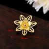 Color cobre puro retenedor de color flor de toroide tridimensional de cinco pétalos antiguo diy hecho a mano horquilla con cuentas material accesorios para tocado