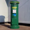 Buzón de Hierro Forjado Estilo Británico Montado en Pared con Cerradura, Caja de Amor