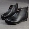 Botines Individuales Nuevos de Invierno 2026 Temperamento Tendencia Estilo Retro Estilo Coreano Botines Cortos Mujer Planos Cómodos Versátiles Zapatos para Mamá