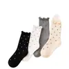 Calcetines de verano a media pantorrilla para mujer, absorbentes de sudor y transpirables, estilo fino de verano, sin costuras, calcetines versátiles a media pantorrilla, calcetines apilables, calcetines de encaje