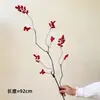 Estilo Wabi-Sabi Hoja de Arce Roja de Otoño Flor Artificial Flor Artificial Hoja de Arce Artificial Planta Verde Dormitorio Sala de Estar Flores Decorativas Adornos Venta al por Mayor