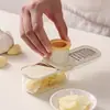 Cortador de Verduras Tres en Uno para Cocina Casera, Rallador de Jengibre y Ajo, Rebanador, Rallador, Picadora para Pasta de Jengibre y Pasta de Ajo