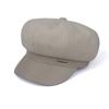 Internet Celebridade Elegante Retro Houndstooth Octogonal Cap Crianças Outono e Inverno Britânico Estilo Coreano Elegante Boina Pressboy Cap