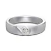 Anillos de Plata de Ley 925 Estilo Influencer de Moda para Hombres y Mujeres, Diseño Único Versátil Anillos Lisos de Plata para Pareja Regalo