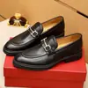 1:1 Etiqueta y Caja Originales Zapatos de Vestir de Cuero Genuino, Piel de Vaca de Primera Capa, Tacón Bajo, Suela de Goma, Punta Redonda, Mocasines sin Cordones