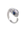 El clásico anillo de serpiente europeo y americano, dulce y fresco, tiembla con el mismo estilo, estilo frío, ligero, de lujo, de alta gama, anillo ajustable con apertura para mujer.