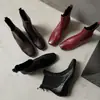 Botines elegantes~Modelo nuevo otoño e invierno 2026, piel de vaca lavada de capa superior, cierre trasero, forro de forro polar, botines Chelsea de 2.5 cm para mujer